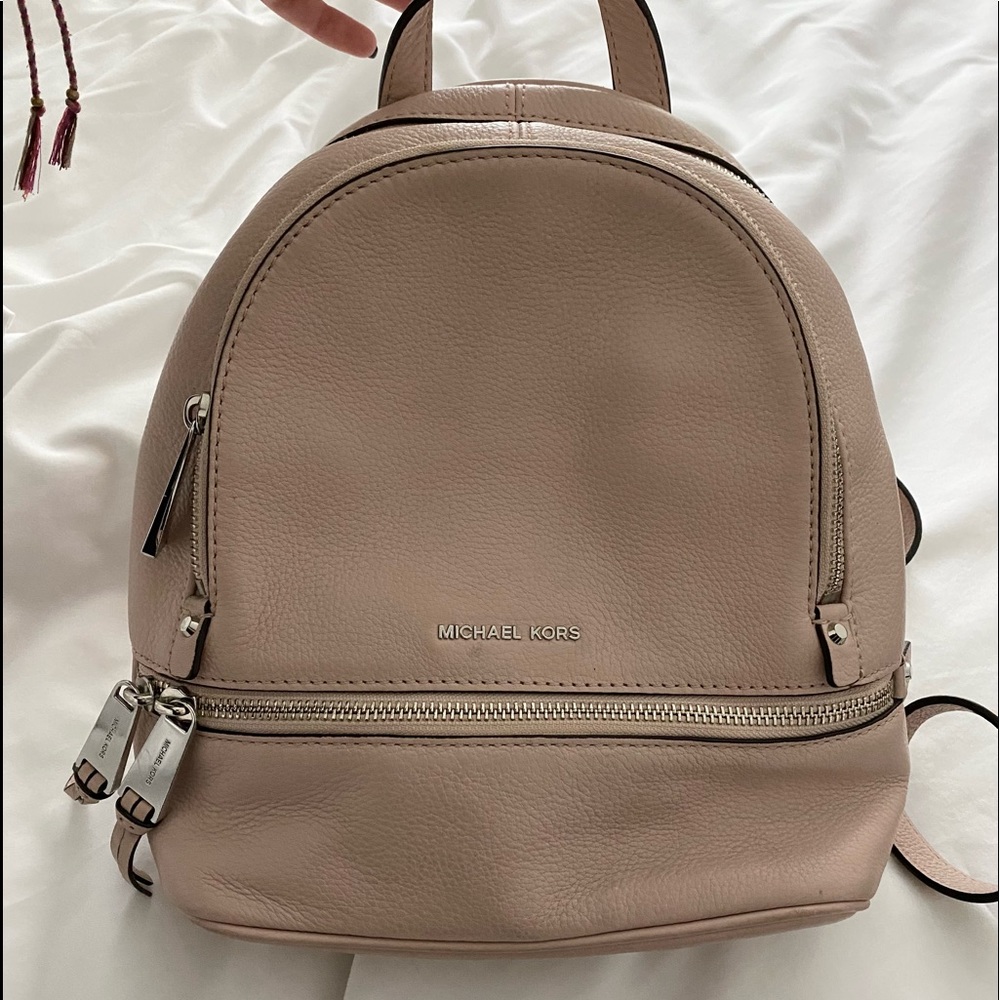Michael Kors mini light pink backpack